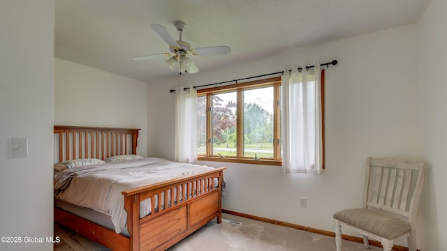 324 Elsmere Ave, Bethlehem, NY 12054 - bedroom featuring light colored carpet and a ceiling fan