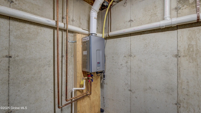 324 Elsmere Ave, Bethlehem, NY 12054 - utility room with tankless water heater