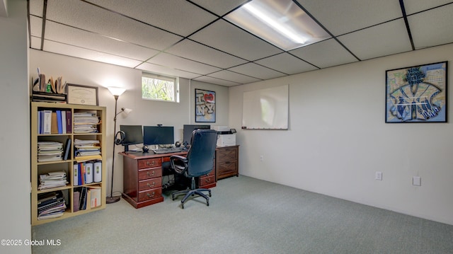 324 Elsmere Ave, Bethlehem, NY 12054 - carpeted office space featuring a paneled ceiling