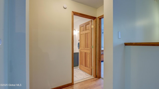 324 Elsmere Ave, Bethlehem, NY 12054 - hallway featuring light wood-type flooring