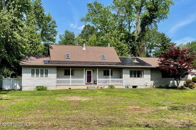 324 Elsmere Ave, Bethlehem, NY 12054 - back of property with a porch and crawl space