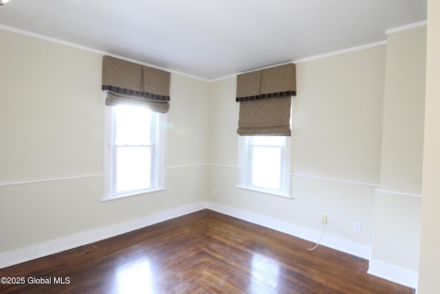 67 Van Dam St, Saratoga Springs, NY 12866 - unfurnished room featuring plenty of natural light, crown molding, and dark wood finished floors