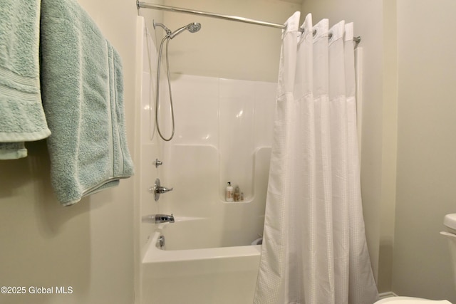 16 Anthony Pl, Ballston, NY 12020 - bathroom with shower / bath combo with shower curtain and toilet