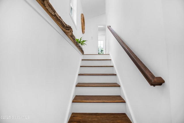 19 Forest Rd, Queensbury, NY 12845 - staircase featuring wood finished floors and a high ceiling