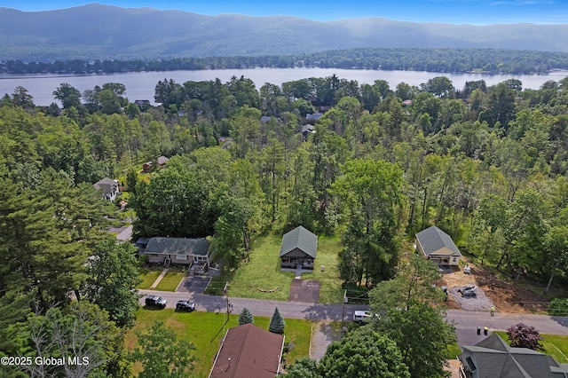 19 Forest Rd, Queensbury, NY 12845 - aerial view of property's location featuring a water and mountain view
