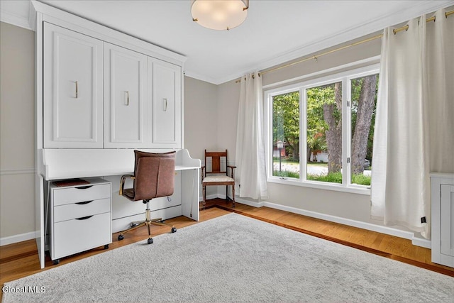 1 Fox Run, Colonie, NY 12110 - home office with wood finished floors and crown molding