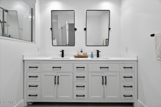 1 Fox Run, Colonie, NY 12110 - bathroom featuring double vanity and tiled shower