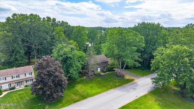 1 Fox Run, Colonie, NY 12110 - aerial view of property's location with a heavily wooded area