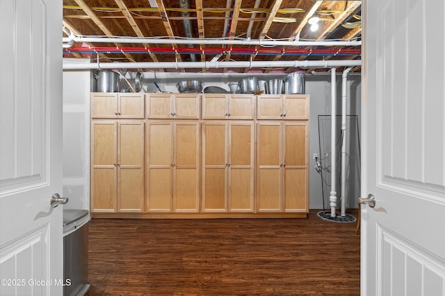 6 Corinne Ct, Saratoga, NY 12866 - unfinished below grade area with dark wood finished floors
