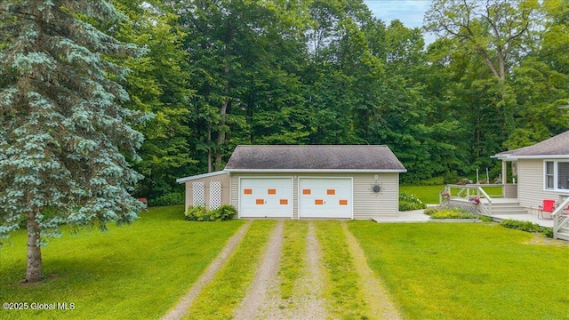 585 Logtown Rd, Glen, NY 12072 - detached garage with driveway