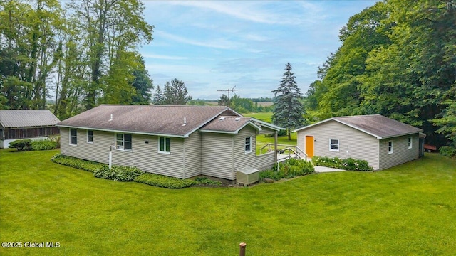 585 Logtown Rd, Glen, NY 12072 - back of property featuring a lawn
