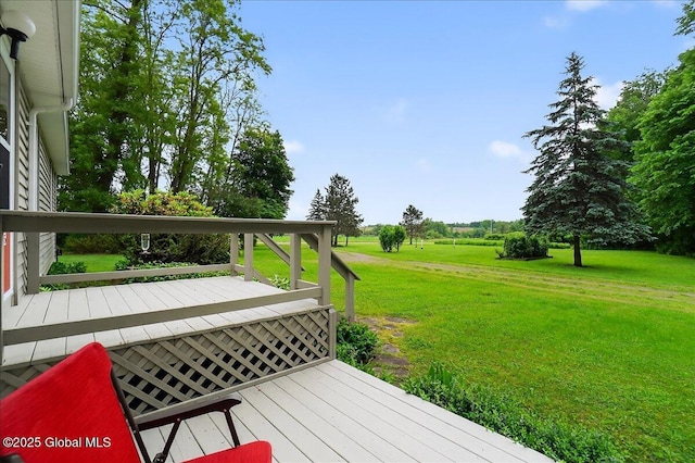 585 Logtown Rd, Glen, NY 12072 - wooden terrace with a yard
