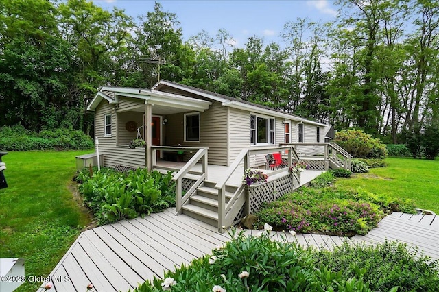 585 Logtown Rd, Glen, NY 12072 - view of front of home with a front yard and view of scattered trees
