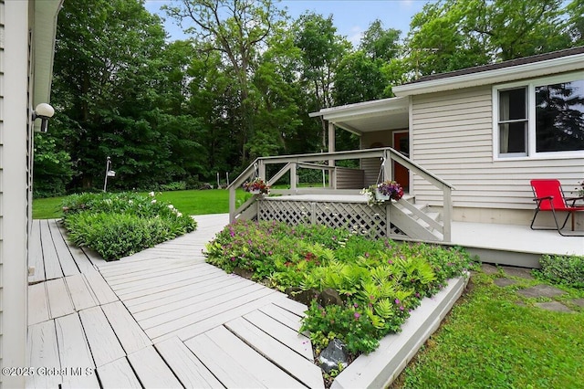 585 Logtown Rd, Glen, NY 12072 - view of wooden deck