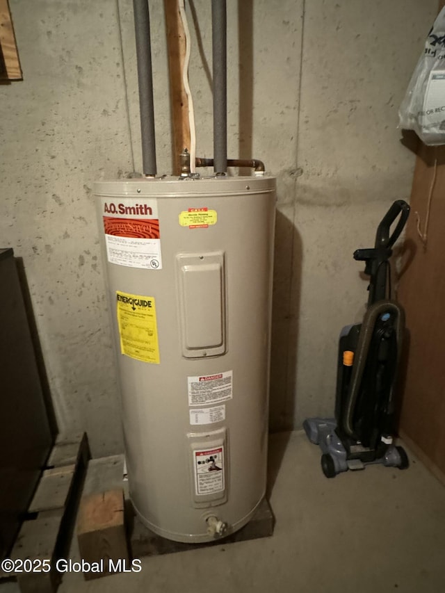 585 Logtown Rd, Glen, NY 12072 - utility room with electric water heater