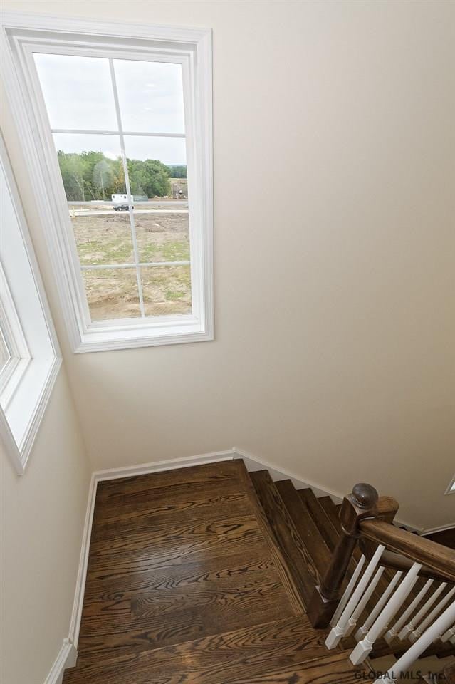1E Brison St, North Greenbush, NY 12180 - stairway with baseboards