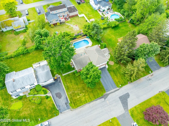 34 Aspen Rd, Colonie, NY 12110 - drone / aerial view of a pool