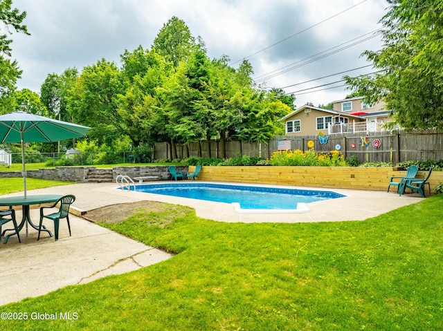 34 Aspen Rd, Colonie, NY 12110 - view of swimming pool featuring a patio area