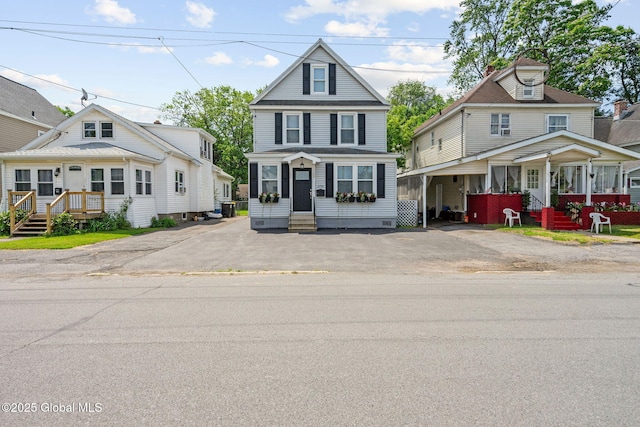 2730 Denver Ave, Rotterdam, NY 12306 - american foursquare style home with driveway and entry steps