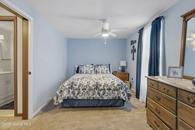 2730 Denver Ave, Rotterdam, NY 12306 - bedroom with light colored carpet and a ceiling fan