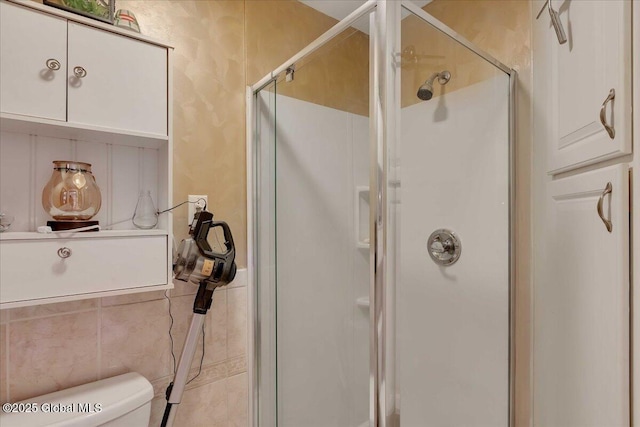 3140 State Route 5s, Danube, NY 13339 - full bath with a shower stall and tile walls