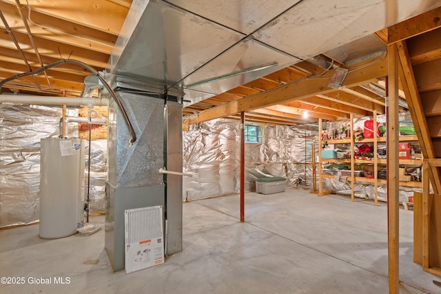 69 Deer Run Holw, Halfmoon, NY 12065 - basement with gas water heater and heating unit