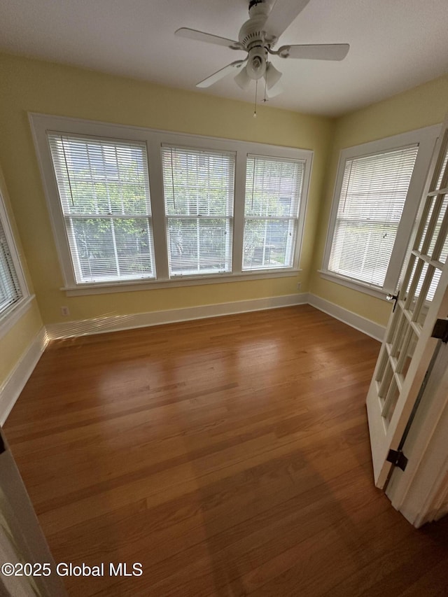 945 Morgan Ave, Niskayuna, NY 12309 - unfurnished room with wood finished floors and a ceiling fan