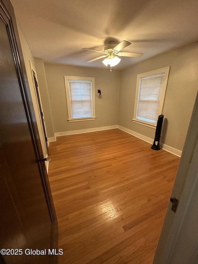 945 Morgan Ave, Niskayuna, NY 12309 - empty room featuring a ceiling fan and wood finished floors