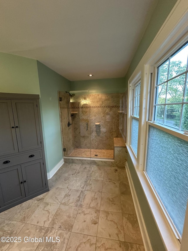 945 Morgan Ave, Niskayuna, NY 12309 - full bath featuring baseboards and a stall shower