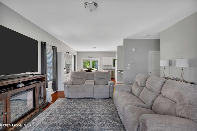 9 Sebring Ave, Colonie, NY 12205 - living room with dark wood-style flooring