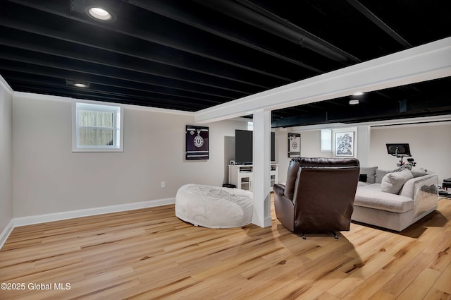 9 Sebring Ave, Colonie, NY 12205 - living area featuring baseboards and light wood-type flooring