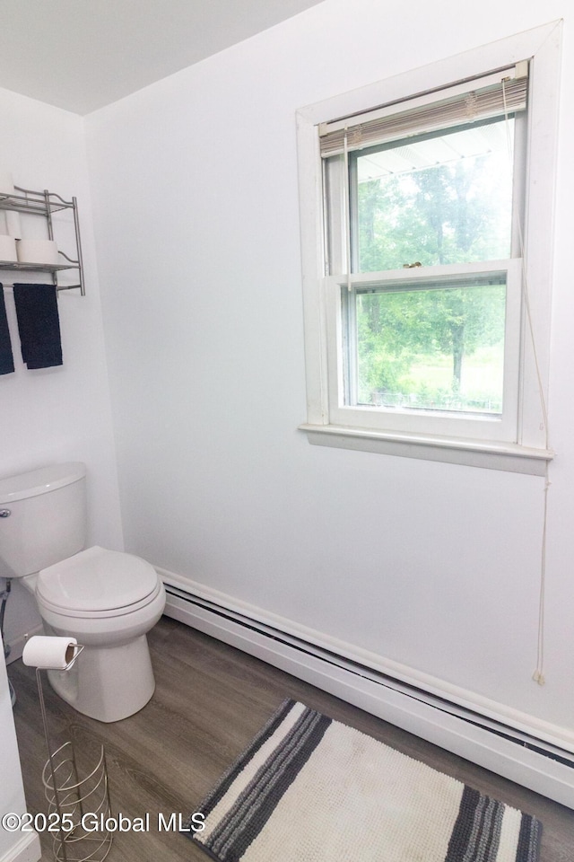 46 Cindy Crest Dr, Rotterdam, NY 12306 - bathroom with baseboard heating and wood finished floors