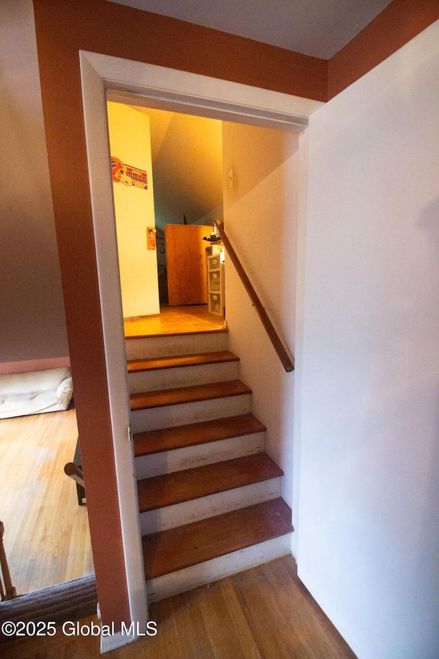46 Cindy Crest Dr, Rotterdam, NY 12306 - stairway with wood finished floors