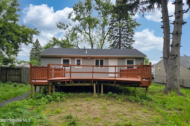 1041 Madison Ave, Troy, NY 12180 - rear view of property with a wooden deck