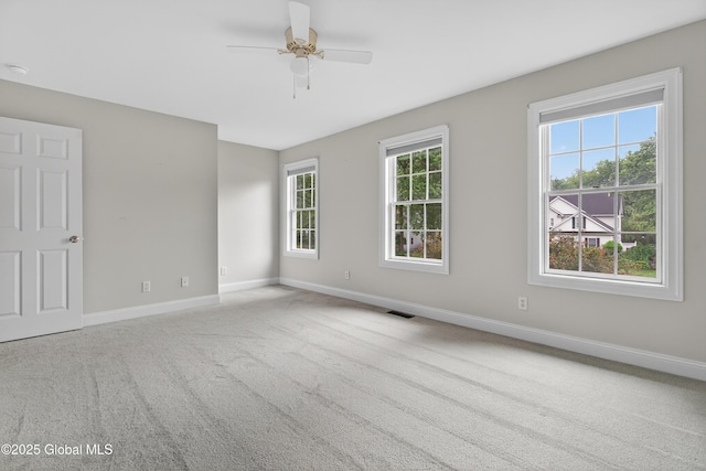 10 Sweetbriar Dr, Wilton, NY 12831 - carpeted empty room with baseboards and ceiling fan