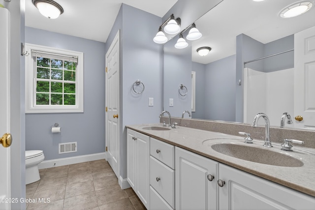 10 Sweetbriar Dr, Wilton, NY 12831 - bathroom featuring double vanity and tile patterned flooring