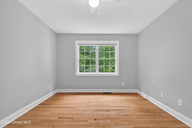 10 Sweetbriar Dr, Wilton, NY 12831 - unfurnished room with a ceiling fan and light wood-style floors