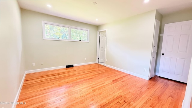 631 St Davids Ln, Niskayuna, NY 12309 - unfurnished bedroom with light wood-style floors and recessed lighting