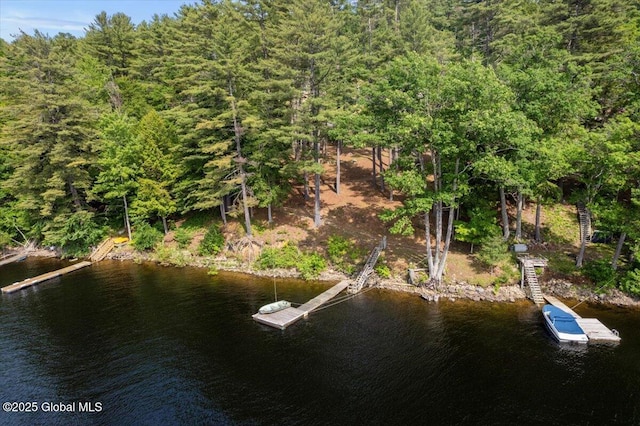 1062 S S Shore Rd, Hadley, NY 12835 - water view featuring a floating dock