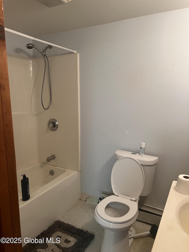 19 Williams St, Whitehall, NY 12887 - full bath with a baseboard radiator, tub / shower combination, and vanity