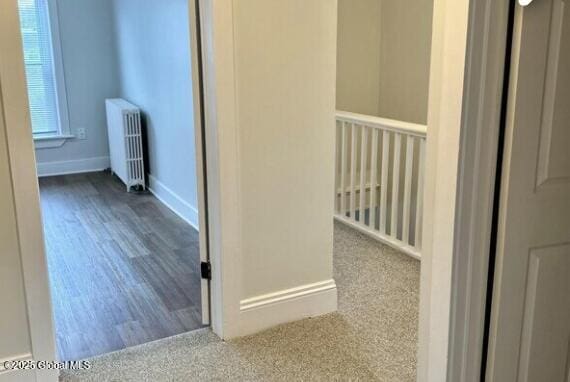 47 Chestnut St, Rensselaer, NY 12144 - hall featuring radiator heating unit and wood finished floors