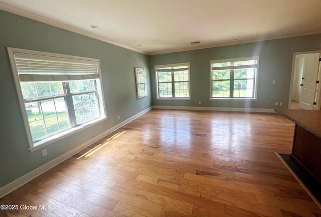9 Lancaster Pl, Milton, NY 12020 - empty room with crown molding and wood finished floors