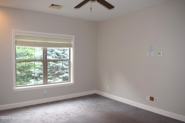 9 Lancaster Pl, Milton, NY 12020 - spare room with ceiling fan, healthy amount of natural light, and carpet flooring