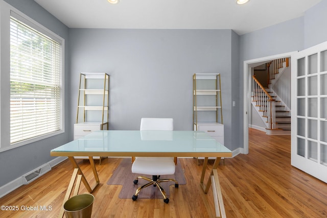 11 Fairview Ln, Halfmoon, NY 12118 - office area with light wood-style floors and recessed lighting