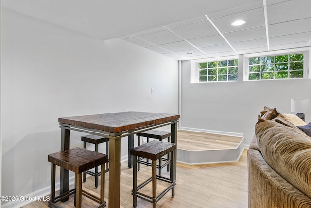 11 Fairview Ln, Halfmoon, NY 12118 - dining room featuring light wood-style floors, a drop ceiling, and recessed lighting
