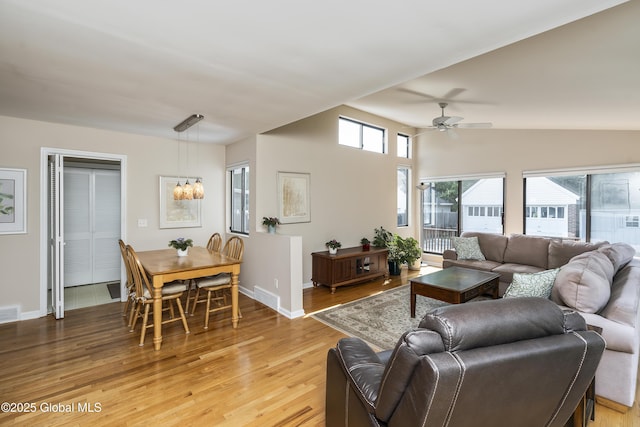 101 Euclid Ave, Albany, NY 12203 - living room with light wood-style floors and ceiling fan