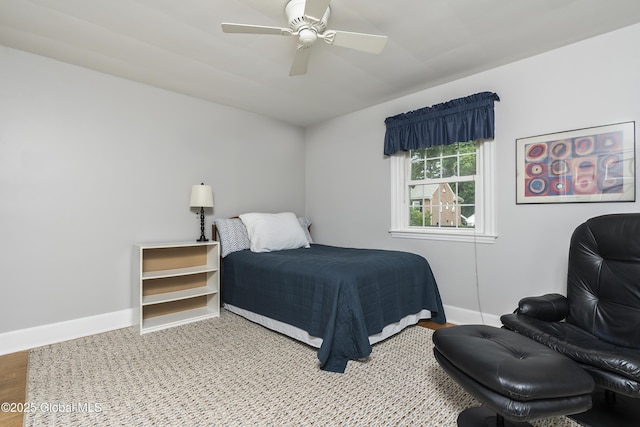 101 Euclid Ave, Albany, NY 12203 - bedroom with wood finished floors and ceiling fan