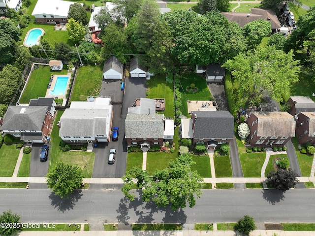 101 Euclid Ave, Albany, NY 12203 - aerial view of property's location featuring a pool and nearby suburban area