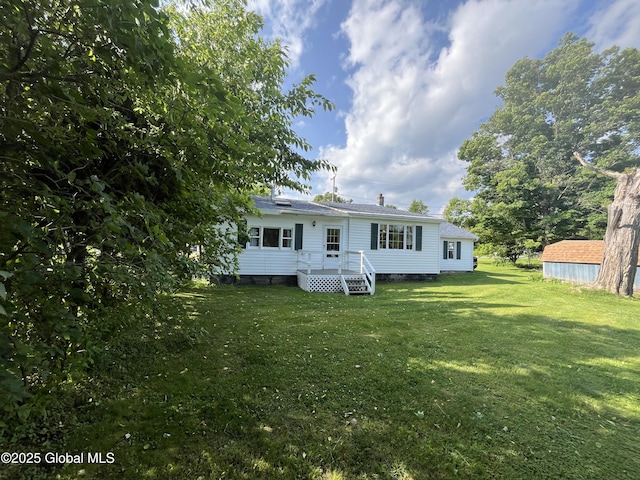 65 W Broadway, Salem, NY 12865 - rear view of property with a yard