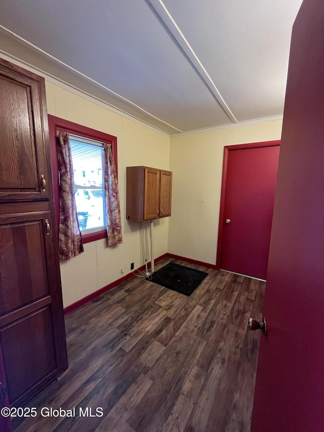 65 W Broadway, Salem, NY 12865 - spare room with dark wood-style floors and baseboards